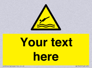 Custom Warning diving area